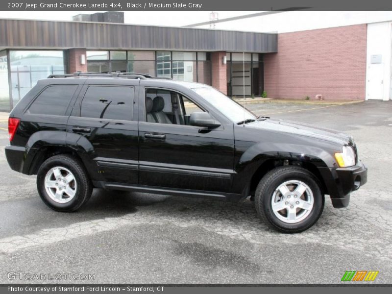 Black / Medium Slate Gray 2007 Jeep Grand Cherokee Laredo 4x4