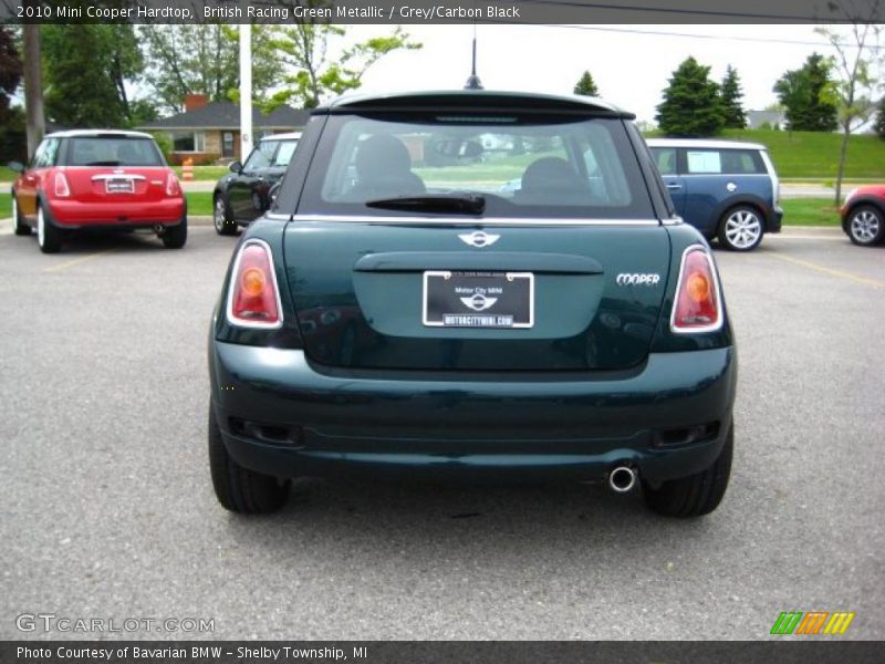British Racing Green Metallic / Grey/Carbon Black 2010 Mini Cooper Hardtop
