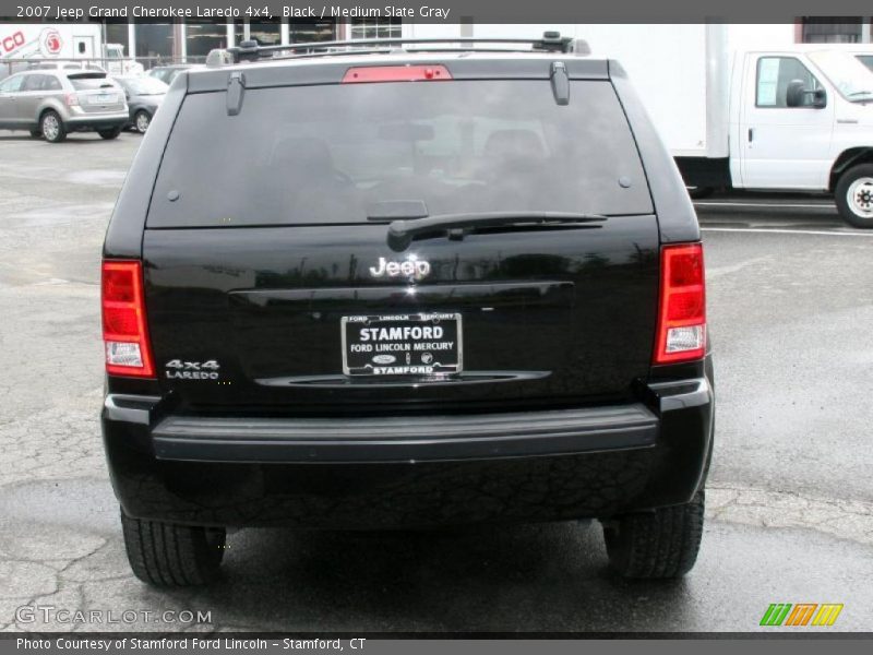 Black / Medium Slate Gray 2007 Jeep Grand Cherokee Laredo 4x4