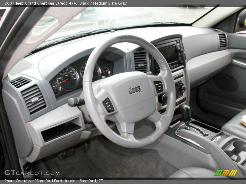 Black / Medium Slate Gray 2007 Jeep Grand Cherokee Laredo 4x4