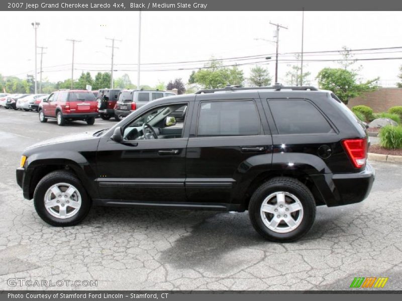 Black / Medium Slate Gray 2007 Jeep Grand Cherokee Laredo 4x4