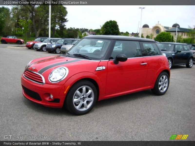 Chili Red / Grey/Carbon Black 2010 Mini Cooper Hardtop