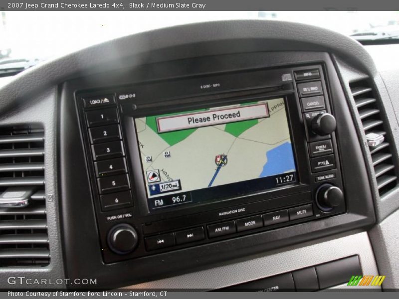 Black / Medium Slate Gray 2007 Jeep Grand Cherokee Laredo 4x4