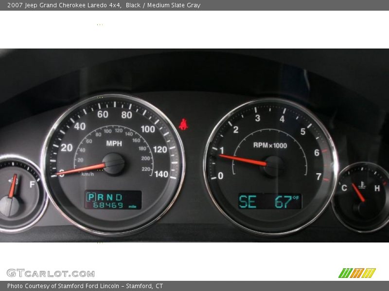 Black / Medium Slate Gray 2007 Jeep Grand Cherokee Laredo 4x4