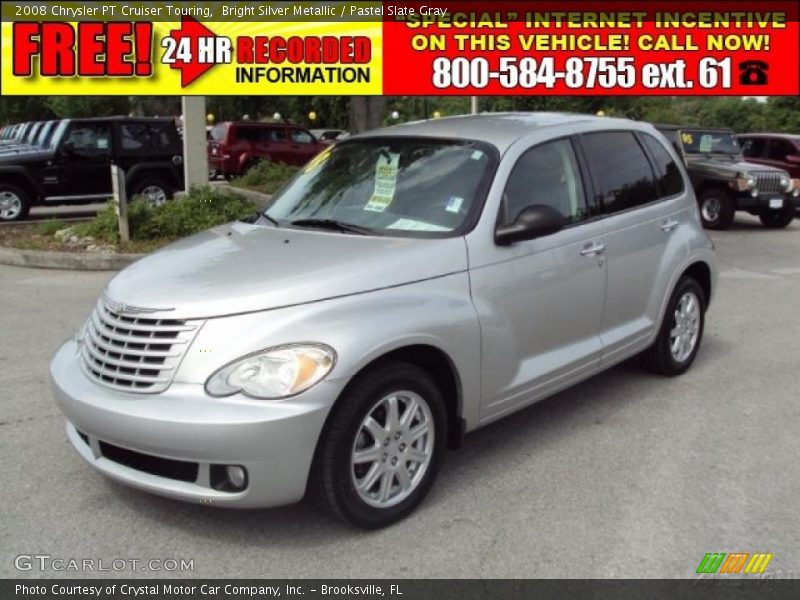 Bright Silver Metallic / Pastel Slate Gray 2008 Chrysler PT Cruiser Touring