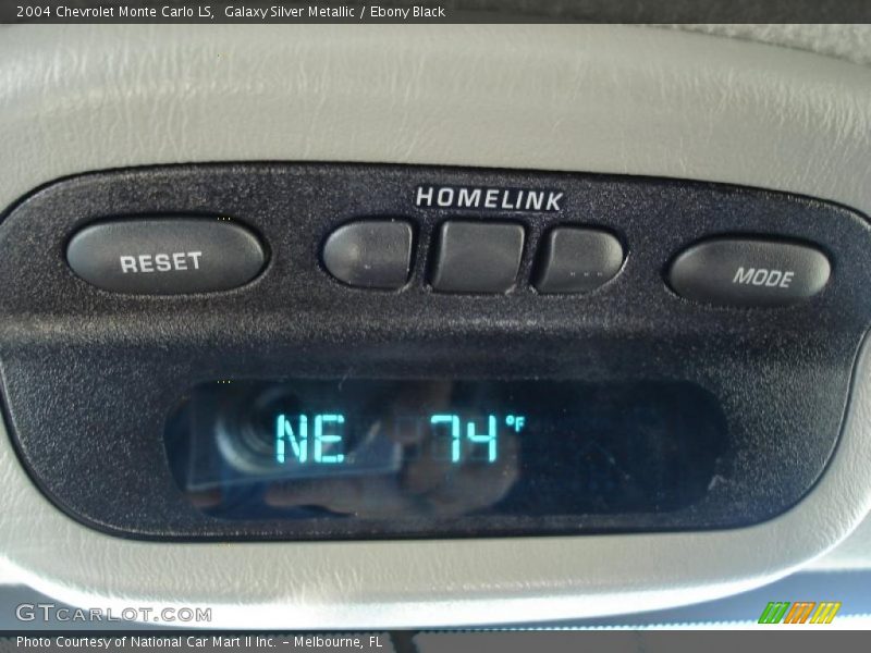 Galaxy Silver Metallic / Ebony Black 2004 Chevrolet Monte Carlo LS