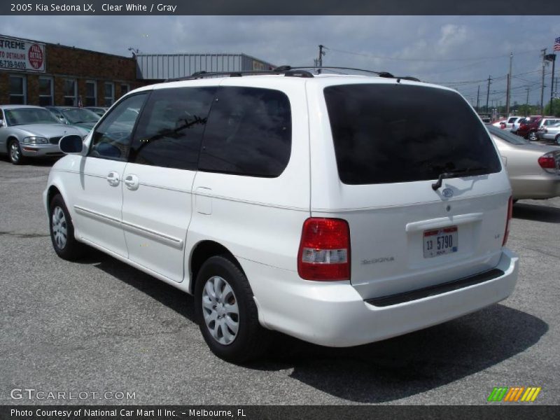 Clear White / Gray 2005 Kia Sedona LX