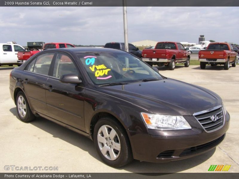 Cocoa Metallic / Camel 2009 Hyundai Sonata GLS