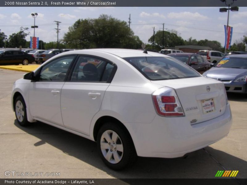 Fresh Powder White / Charcoal/Steel 2008 Nissan Sentra 2.0