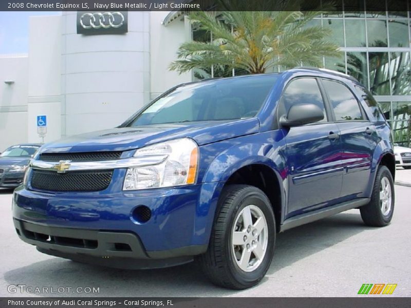 Navy Blue Metallic / Light Cashmere 2008 Chevrolet Equinox LS