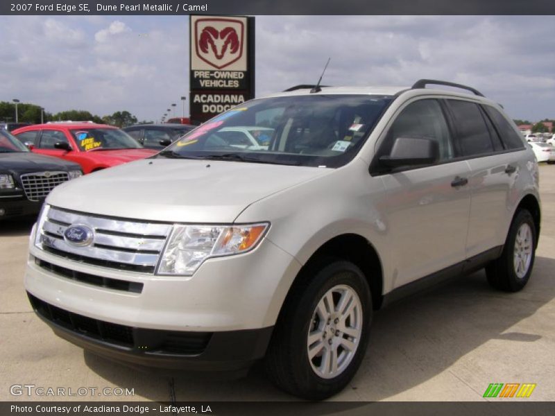 Dune Pearl Metallic / Camel 2007 Ford Edge SE