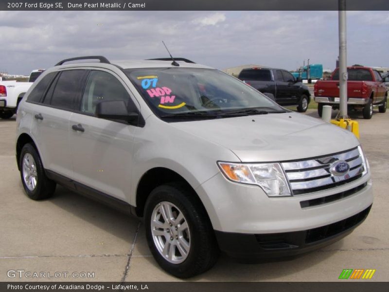 Dune Pearl Metallic / Camel 2007 Ford Edge SE