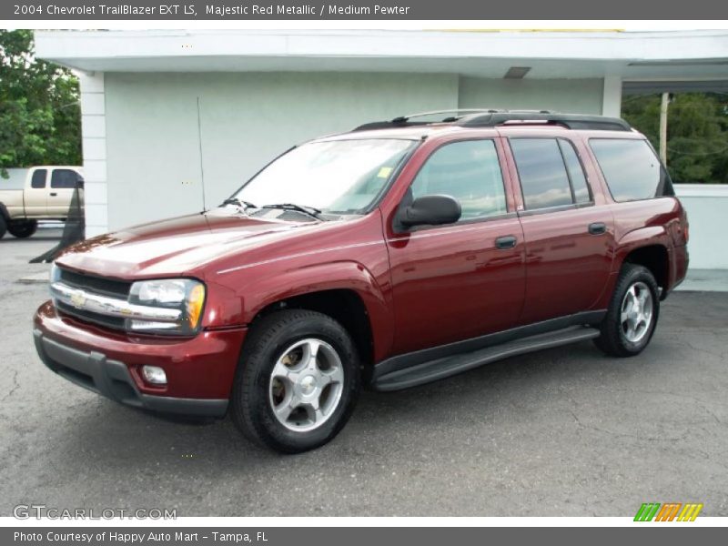 Majestic Red Metallic / Medium Pewter 2004 Chevrolet TrailBlazer EXT LS