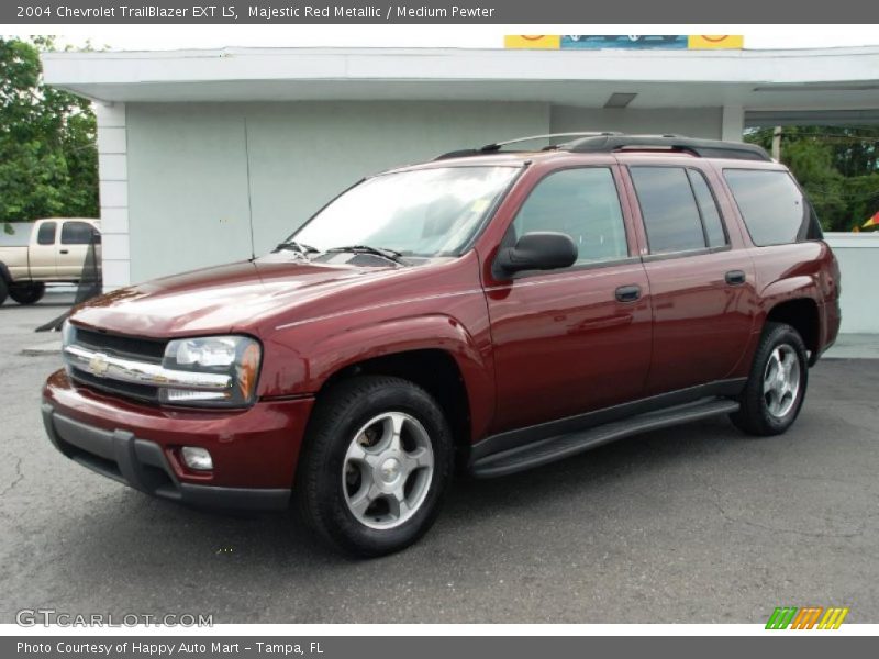 Majestic Red Metallic / Medium Pewter 2004 Chevrolet TrailBlazer EXT LS