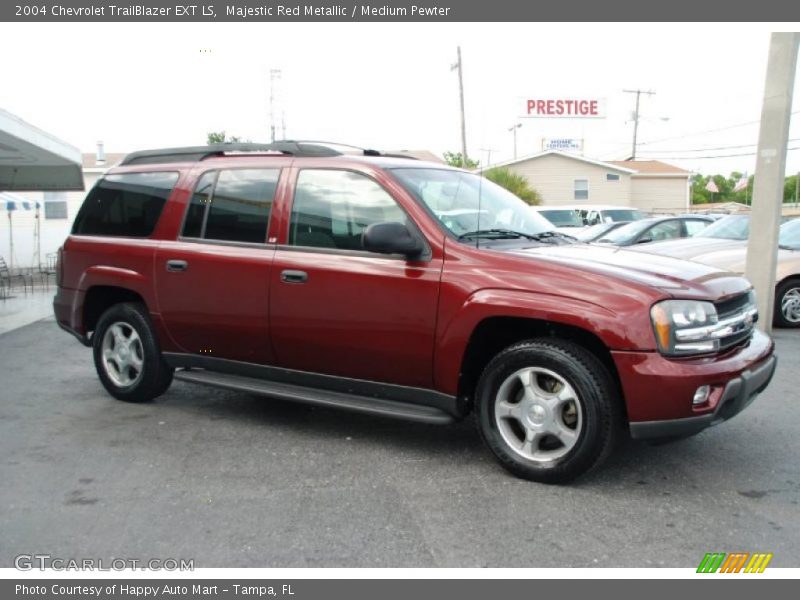 Majestic Red Metallic / Medium Pewter 2004 Chevrolet TrailBlazer EXT LS