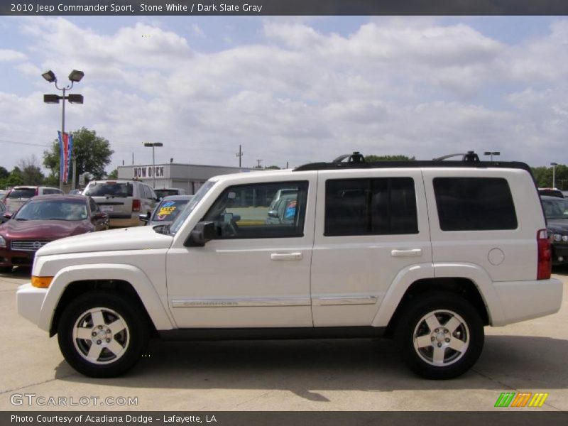 Stone White / Dark Slate Gray 2010 Jeep Commander Sport