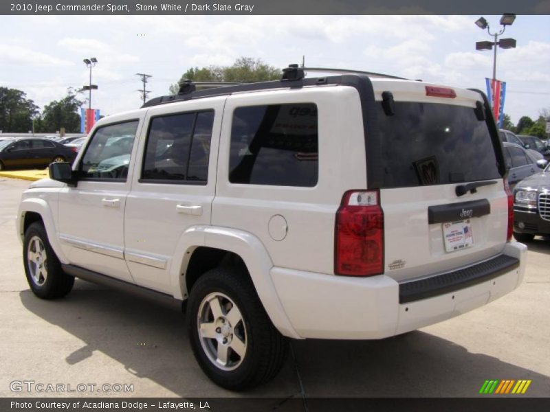 Stone White / Dark Slate Gray 2010 Jeep Commander Sport