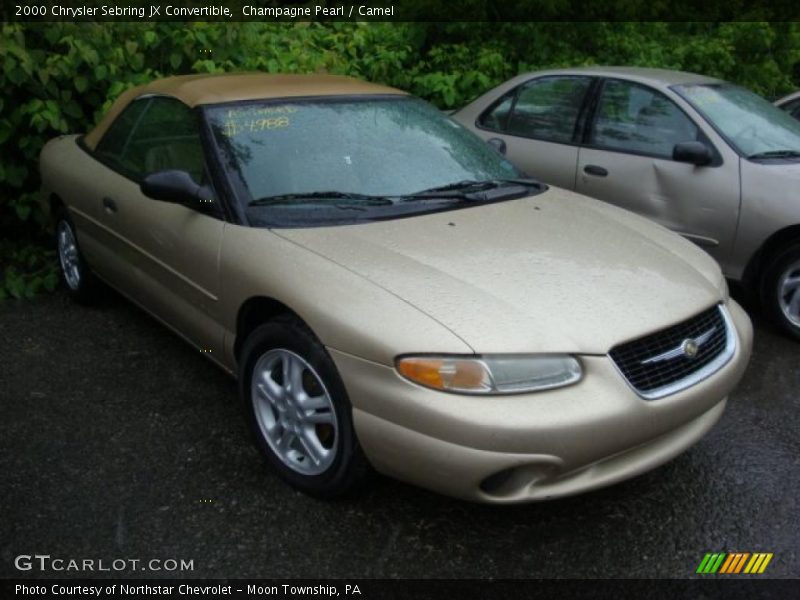 Champagne Pearl / Camel 2000 Chrysler Sebring JX Convertible