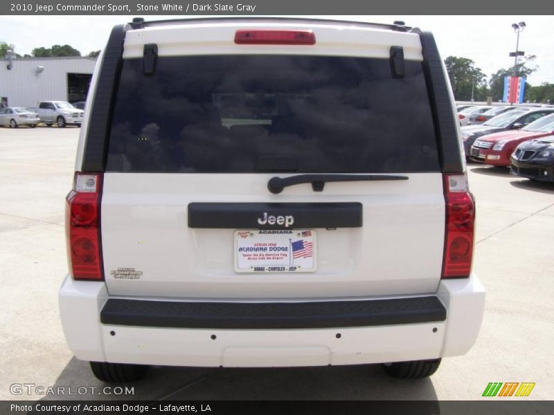 Stone White / Dark Slate Gray 2010 Jeep Commander Sport