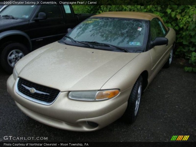 Champagne Pearl / Camel 2000 Chrysler Sebring JX Convertible
