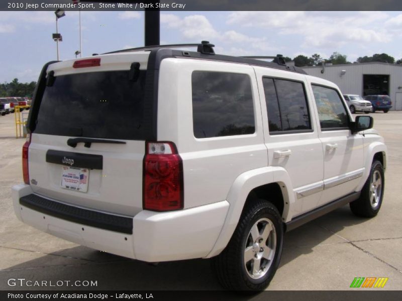 Stone White / Dark Slate Gray 2010 Jeep Commander Sport