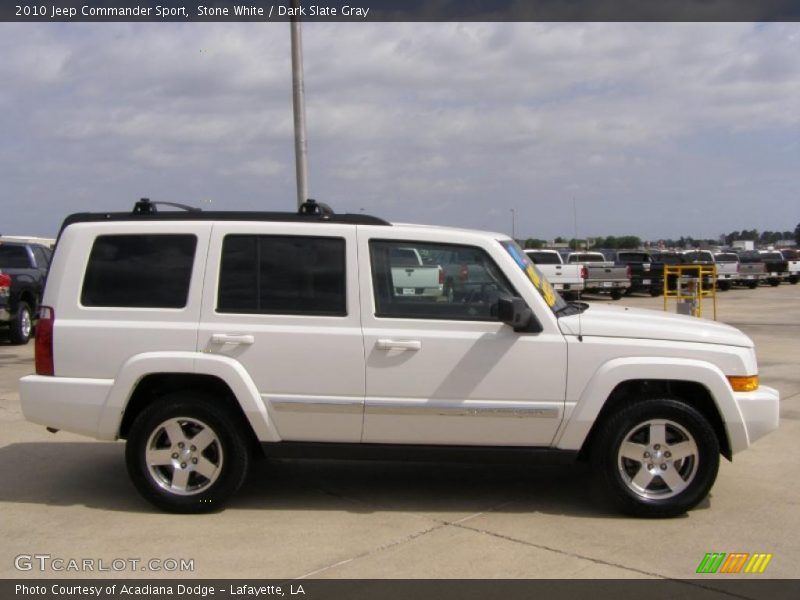 Stone White / Dark Slate Gray 2010 Jeep Commander Sport