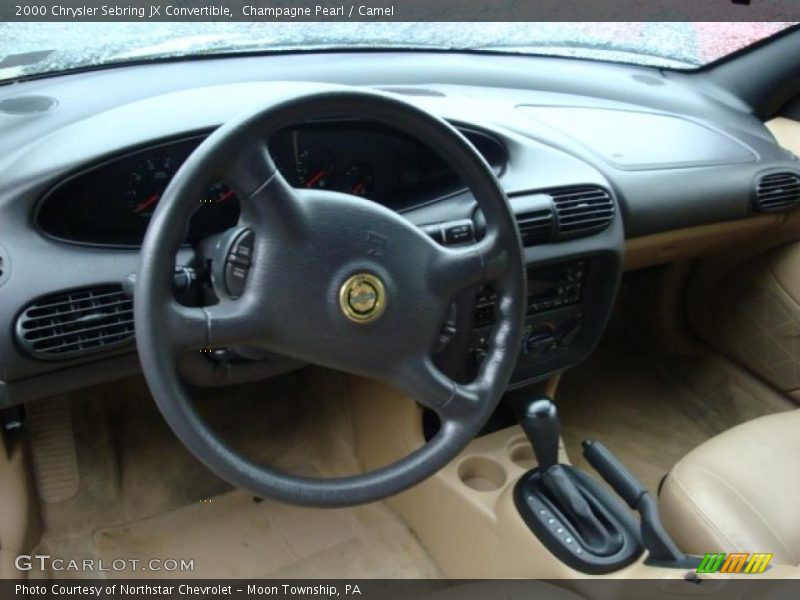Champagne Pearl / Camel 2000 Chrysler Sebring JX Convertible