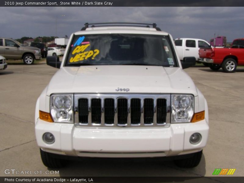 Stone White / Dark Slate Gray 2010 Jeep Commander Sport