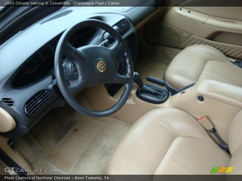 Champagne Pearl / Camel 2000 Chrysler Sebring JX Convertible