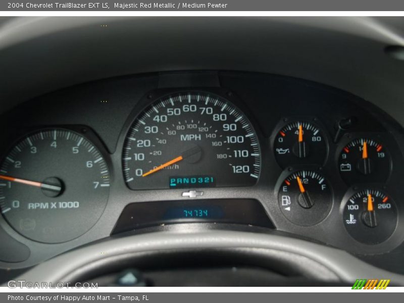 Majestic Red Metallic / Medium Pewter 2004 Chevrolet TrailBlazer EXT LS