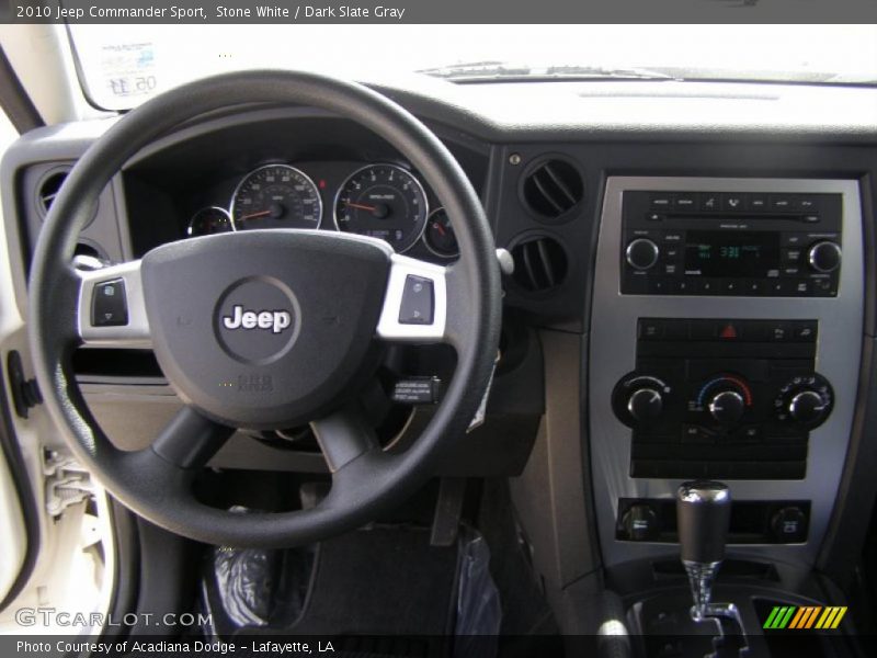 Stone White / Dark Slate Gray 2010 Jeep Commander Sport