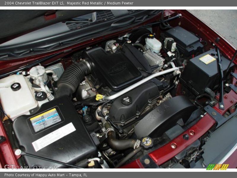 Majestic Red Metallic / Medium Pewter 2004 Chevrolet TrailBlazer EXT LS