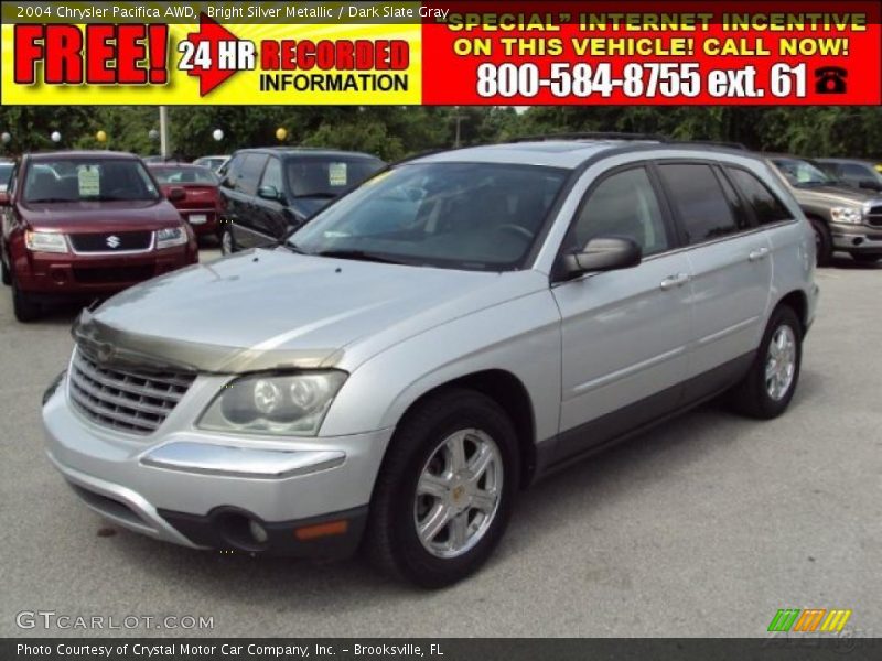 Bright Silver Metallic / Dark Slate Gray 2004 Chrysler Pacifica AWD