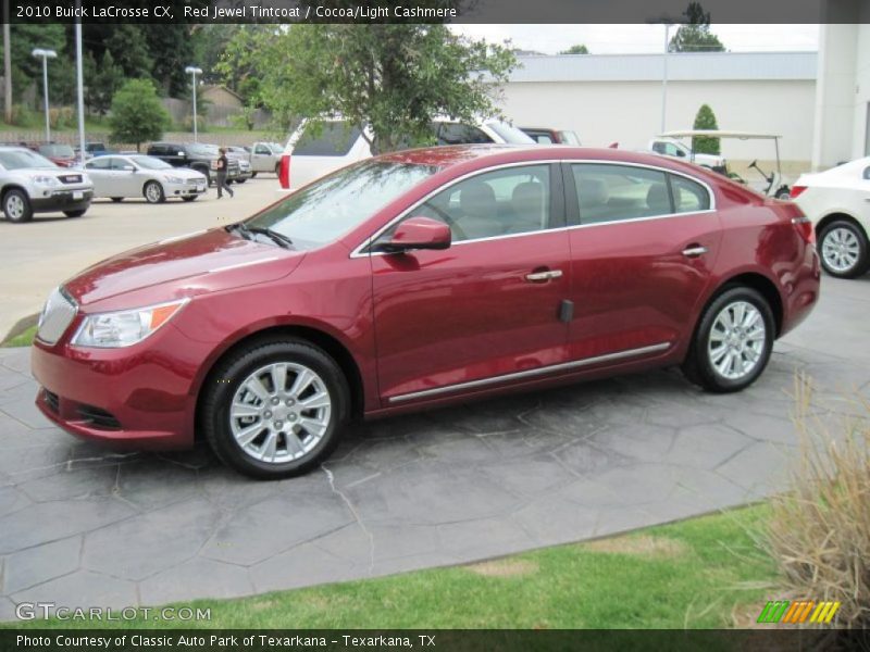 Red Jewel Tintcoat / Cocoa/Light Cashmere 2010 Buick LaCrosse CX