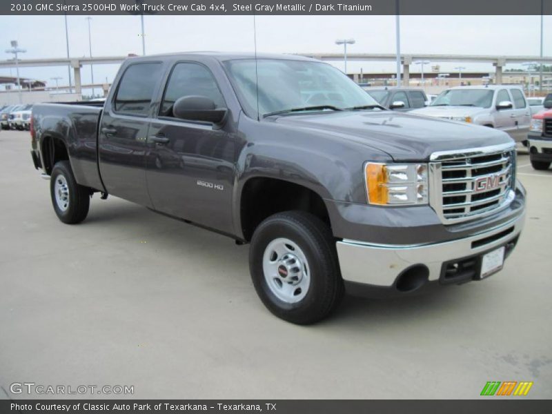 Steel Gray Metallic / Dark Titanium 2010 GMC Sierra 2500HD Work Truck Crew Cab 4x4