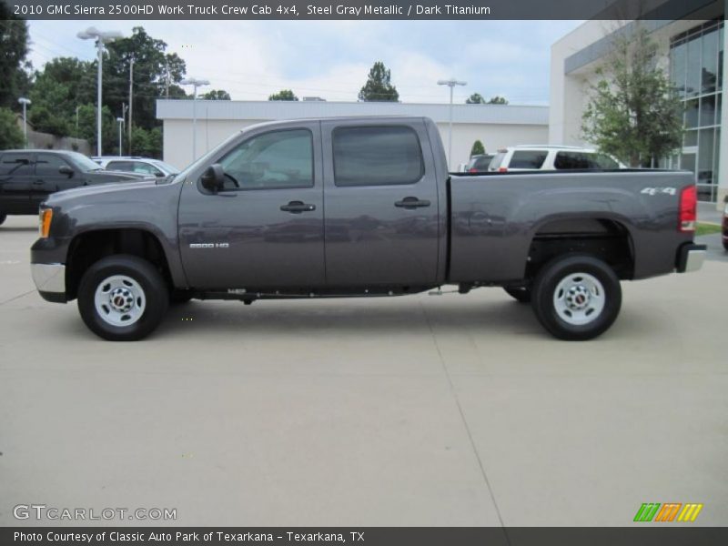 Steel Gray Metallic / Dark Titanium 2010 GMC Sierra 2500HD Work Truck Crew Cab 4x4