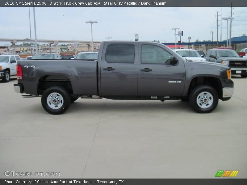 Steel Gray Metallic / Dark Titanium 2010 GMC Sierra 2500HD Work Truck Crew Cab 4x4