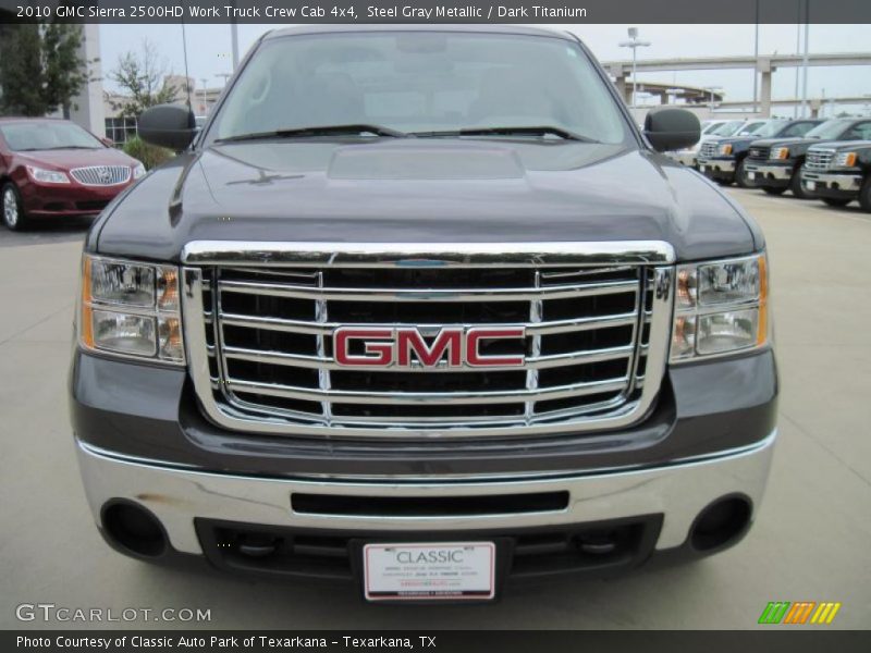 Steel Gray Metallic / Dark Titanium 2010 GMC Sierra 2500HD Work Truck Crew Cab 4x4