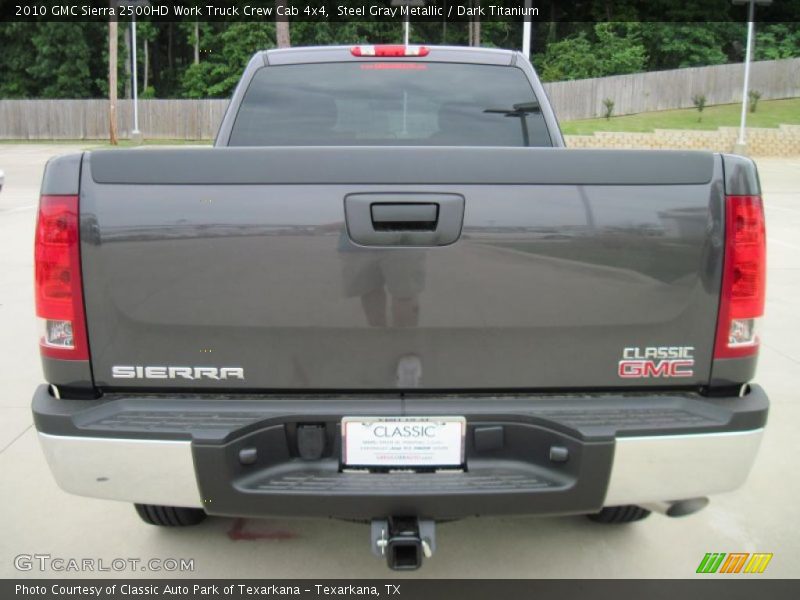 Steel Gray Metallic / Dark Titanium 2010 GMC Sierra 2500HD Work Truck Crew Cab 4x4