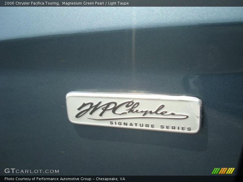Magnesium Green Pearl / Light Taupe 2006 Chrysler Pacifica Touring