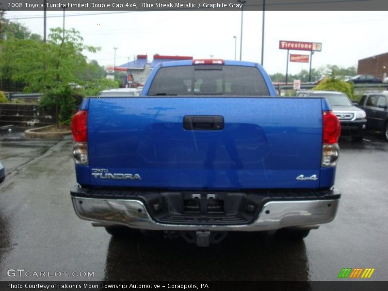 Blue Streak Metallic / Graphite Gray 2008 Toyota Tundra Limited Double Cab 4x4