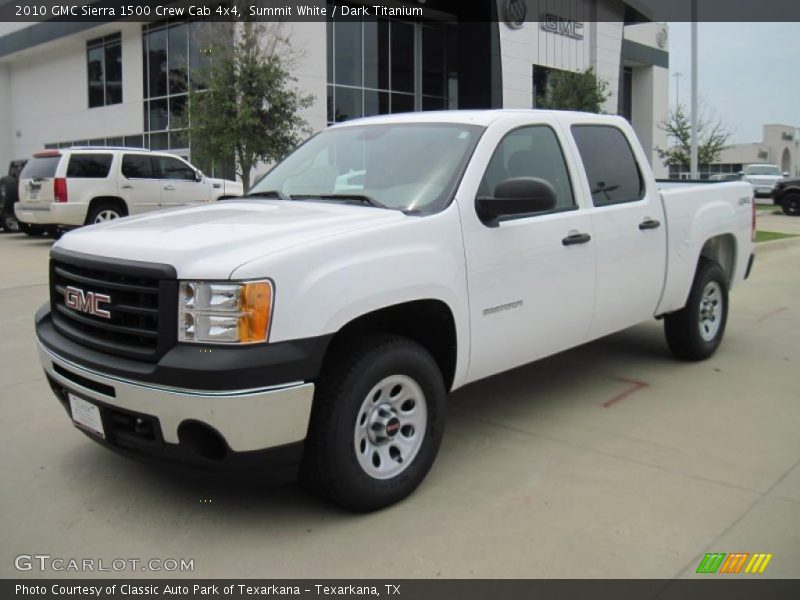 Summit White / Dark Titanium 2010 GMC Sierra 1500 Crew Cab 4x4