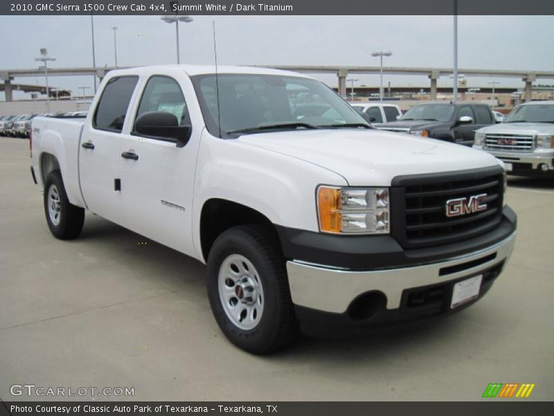 Summit White / Dark Titanium 2010 GMC Sierra 1500 Crew Cab 4x4