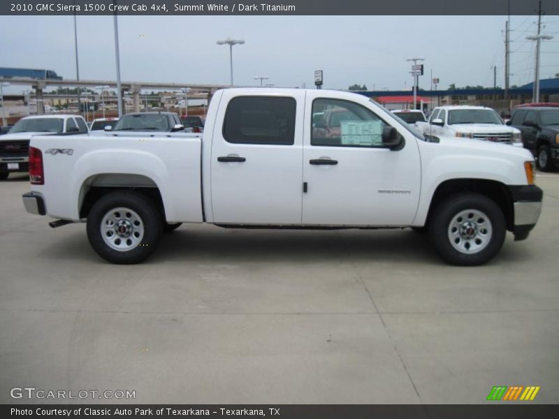 Summit White / Dark Titanium 2010 GMC Sierra 1500 Crew Cab 4x4