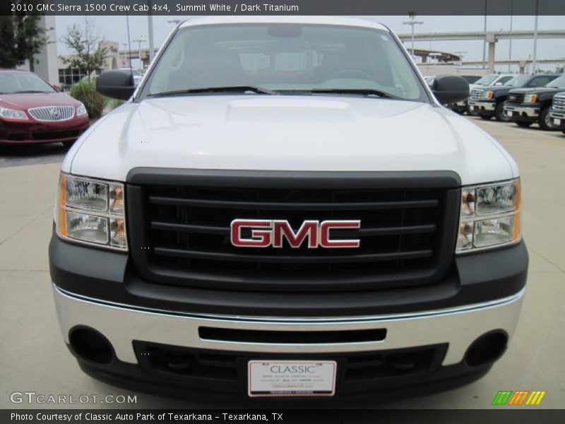 Summit White / Dark Titanium 2010 GMC Sierra 1500 Crew Cab 4x4