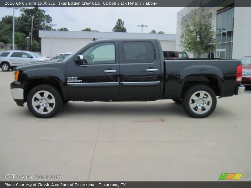 Carbon Black Metallic / Ebony 2010 GMC Sierra 1500 SLE Texas Edition Crew Cab