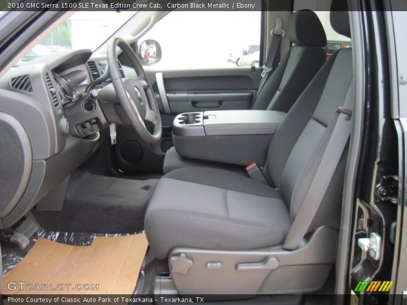 Carbon Black Metallic / Ebony 2010 GMC Sierra 1500 SLE Texas Edition Crew Cab