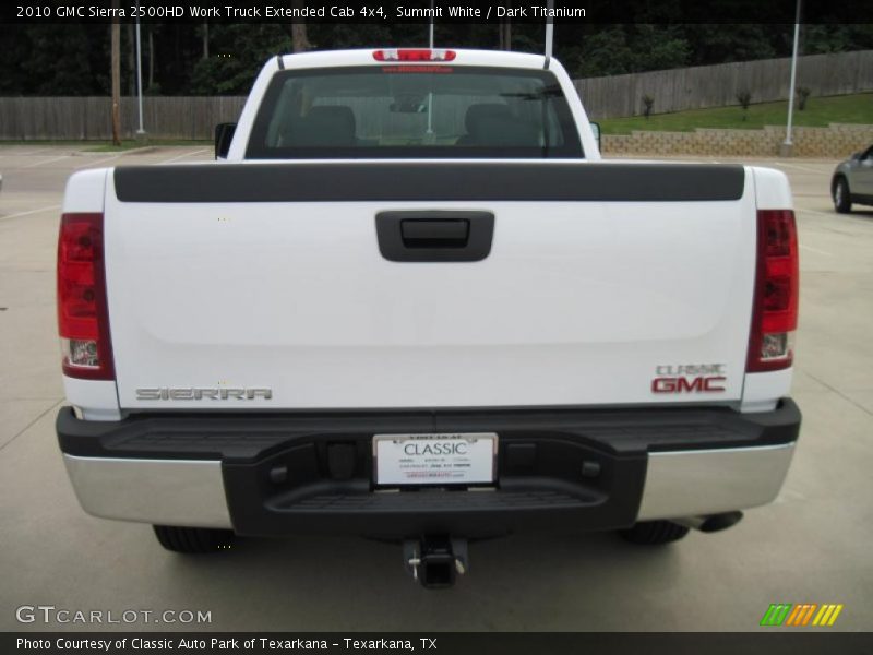 Summit White / Dark Titanium 2010 GMC Sierra 2500HD Work Truck Extended Cab 4x4