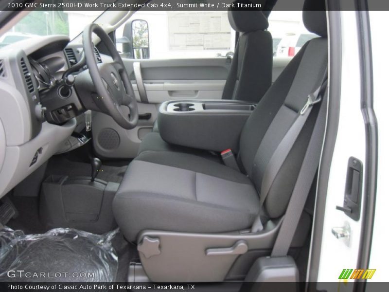 Summit White / Dark Titanium 2010 GMC Sierra 2500HD Work Truck Extended Cab 4x4