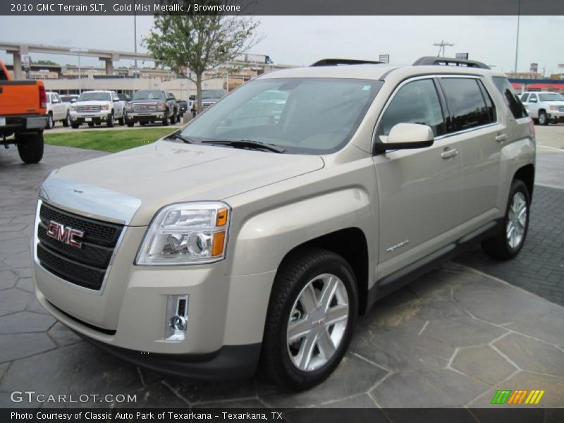 Gold Mist Metallic / Brownstone 2010 GMC Terrain SLT